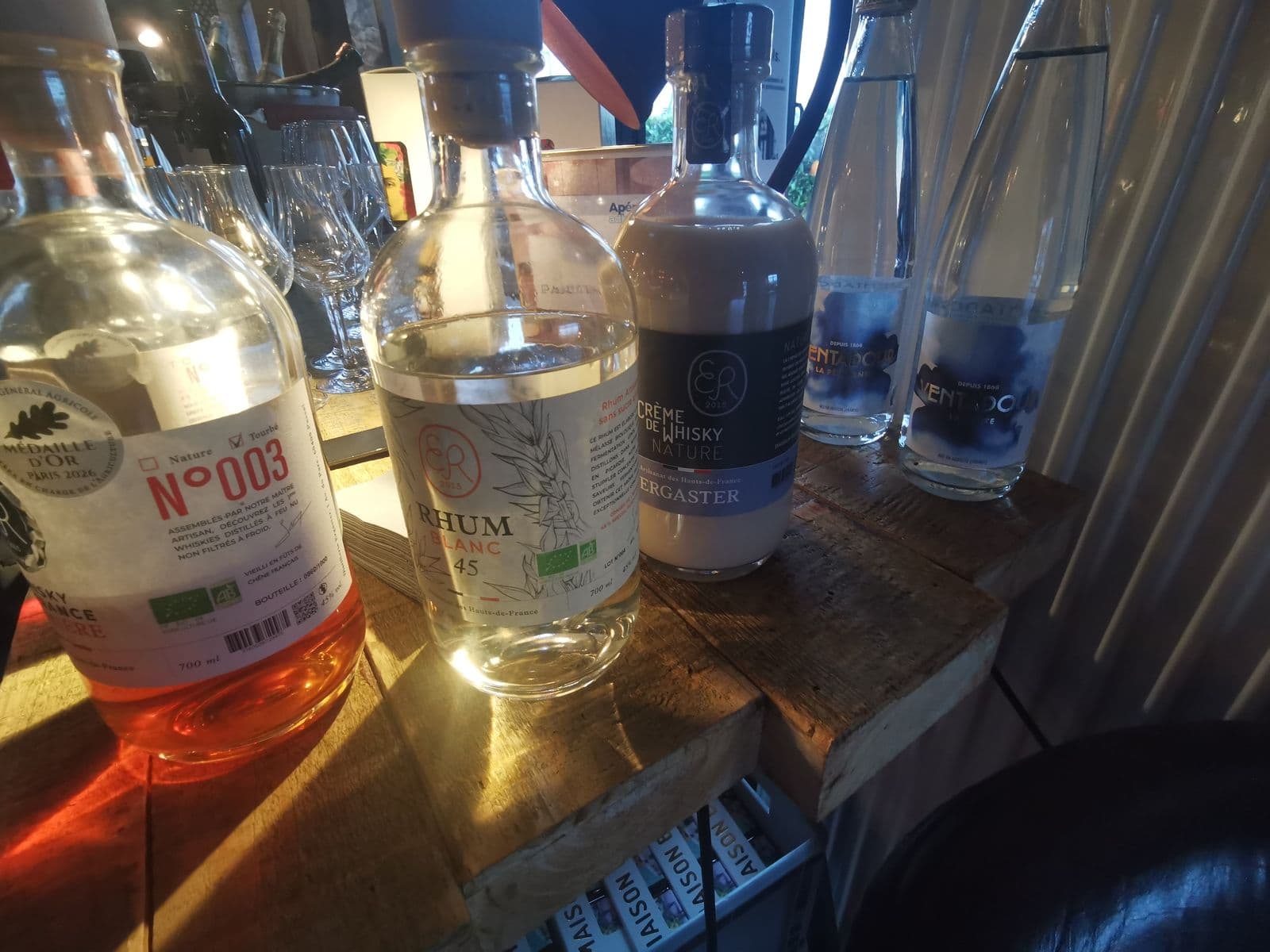 Whisky Première N°003 Tourbé, Rhum Blanc 45 et Crème de Whisky Nature de la Distillerie Ergaster