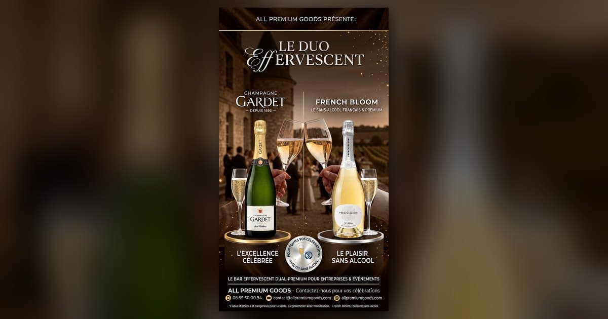 Le Duo Effervescent : Champagne Gardet et French Bloom, pour célébrer avec ou sans alcool