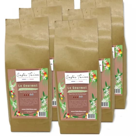 Sachets de café Le Gourmet Cafés Taine en format professionnel