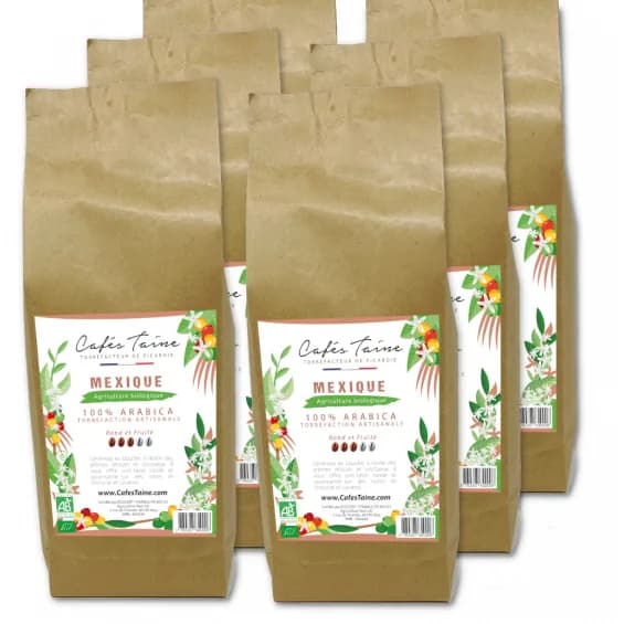 Sachets de café Mexique bio Cafés Taine en format professionnel