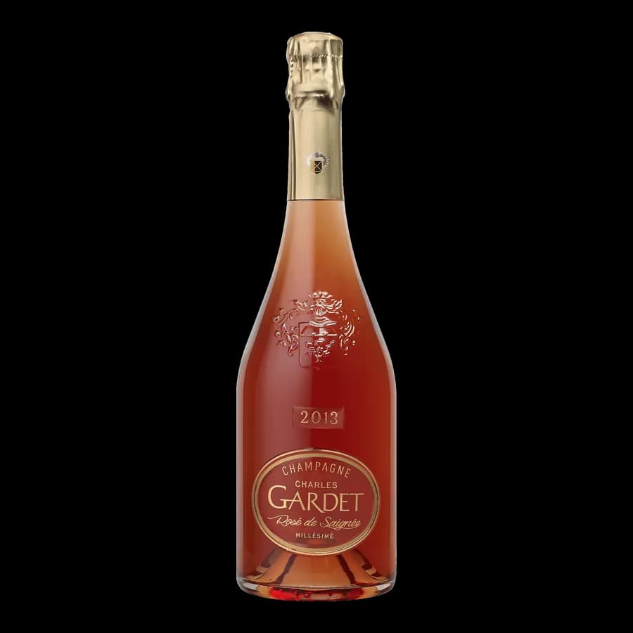 Bouteille de Champagne Prestige Charles Gardet Rosé de Saignée Millésime 2013