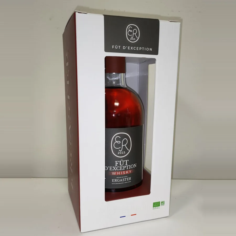 Bouteille de whisky Fût d'Exception Tourbé de la Distillerie Ergaster