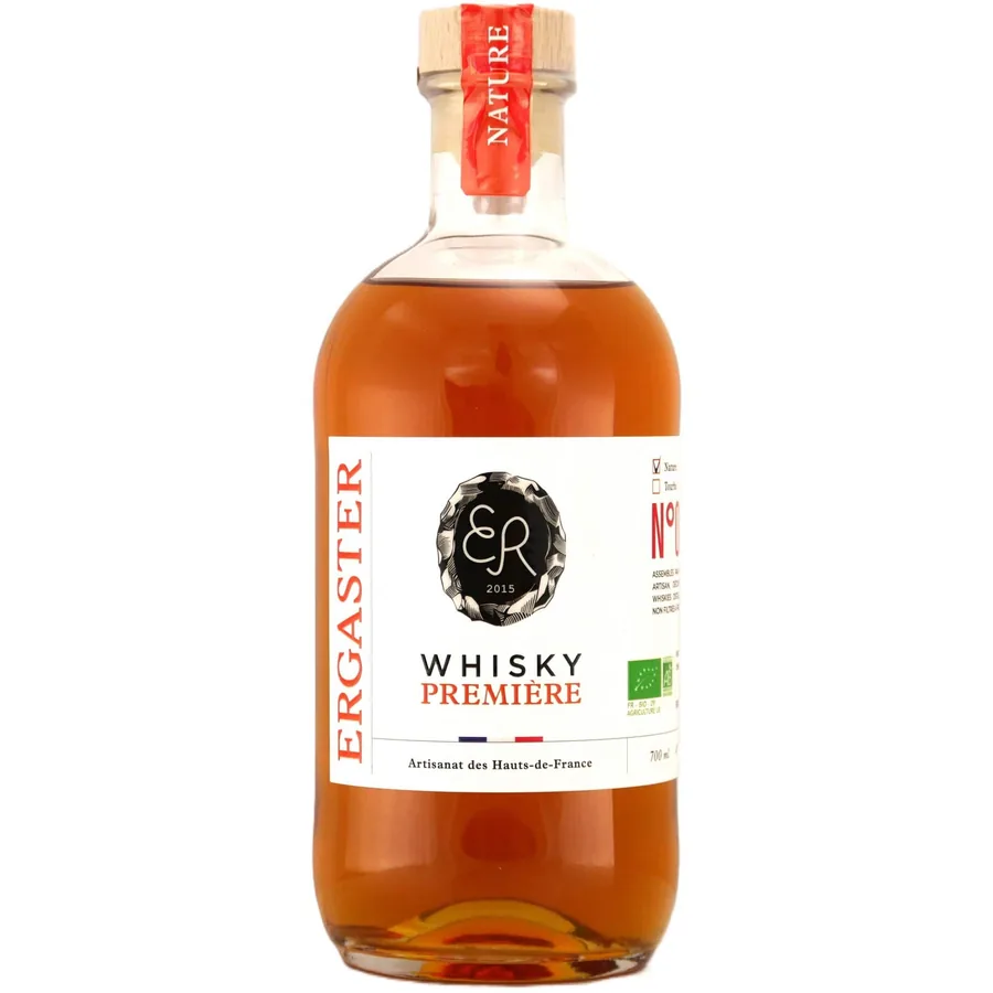 Bouteille de Whisky Première Nature de la Distillerie Ergaster