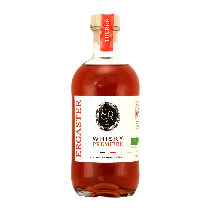 Bouteille de Whisky Première Tourbé de la Distillerie Ergaster