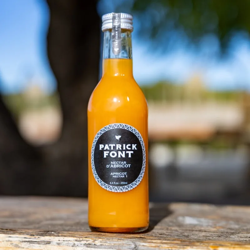 Bouteille de nectar d'abricot Patrick Font