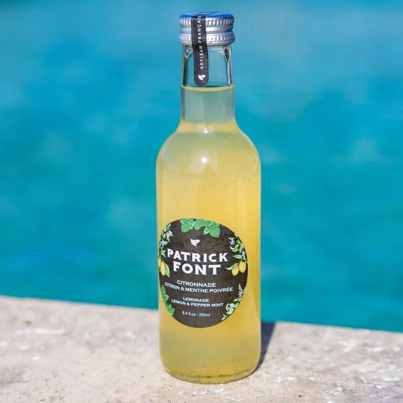 Bouteille de citronnade menthe poivrée Patrick Font