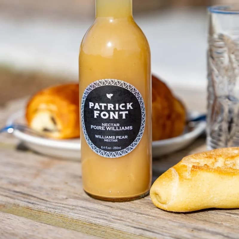 Bouteille de nectar de poire Williams Patrick Font