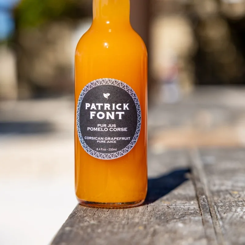Bouteille de pur jus de pomelo de Corse Patrick Font