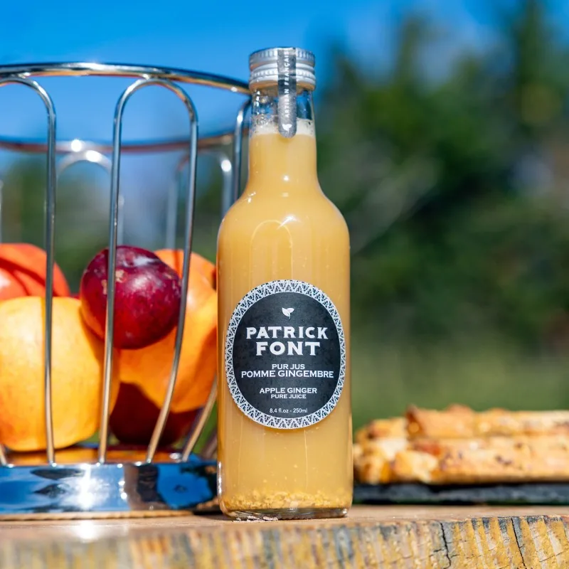 Bouteille de jus pomme et gingembre Patrick Font
