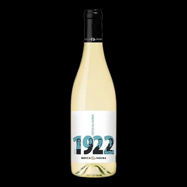 Bouteille de Côtes du Rhône 1922 blanc